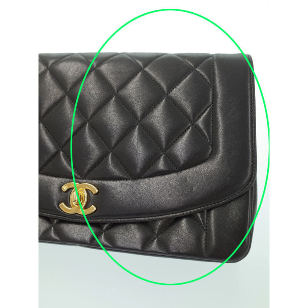 Chanel Lambskin Diana Chain Shoulder Bag Black - Picture 8 of 9